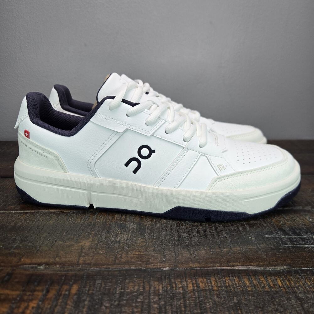 NEW On Cloud The Roger Clubhouse Mens Size 7.5 Court Tennis Shoes White Blue